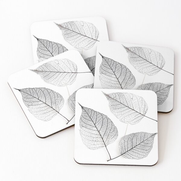 Item preview, earthtone skeleton leaf decorative print designed and sold by dcrc.