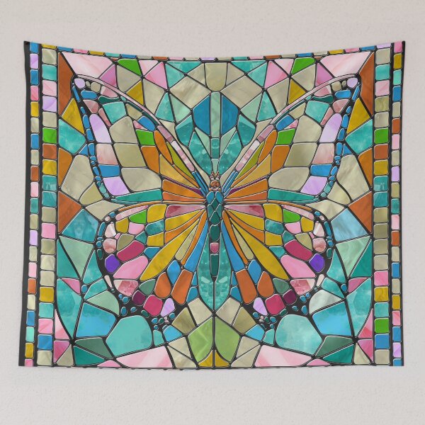 Item preview, Butterfly - colorful mosaic art designed and sold by k9printart.