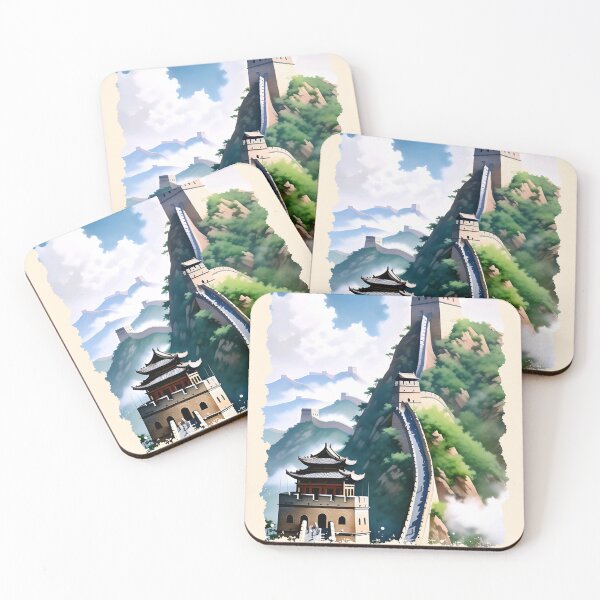 Item preview, Great wall of china with place and timeline digital art designed and sold by TheInfiniteArt.