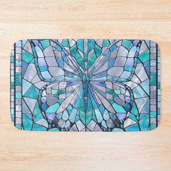 Item preview, Butterfly - blue mosaic art designed and sold by k9printart.