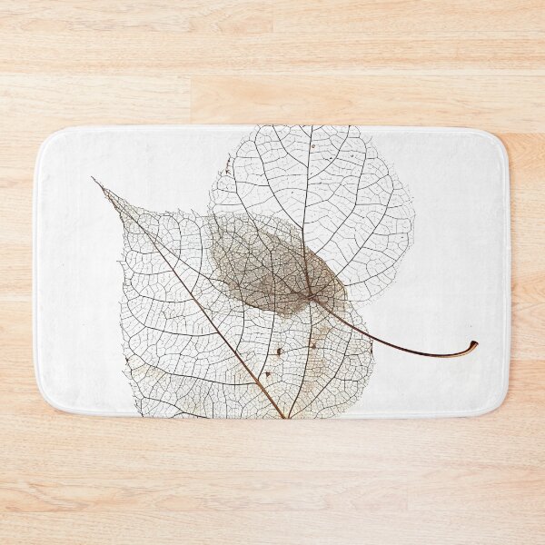 Item preview, earthtone skeleton leaf decorative print designed and sold by dcrc.
