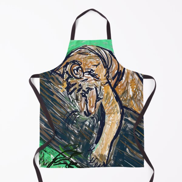Item preview, Tiger Lies on the Tree abstract painting by kartick dutta designed and sold by KARTICK DUTTA.