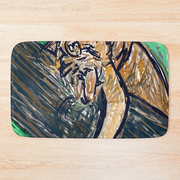 Item preview, Tiger Lies on the Tree abstract painting by kartick dutta  designed and sold by KARTICK DUTTA.