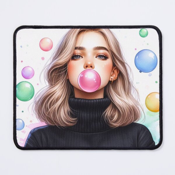 Item preview, Girl blowing bubble gum. designed and sold by growing-mom.