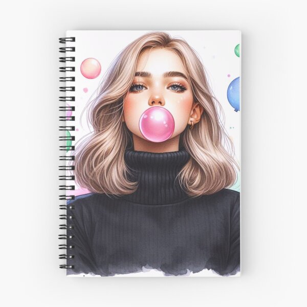 Item preview, Girl blowing bubble gum. designed and sold by growing-mom.