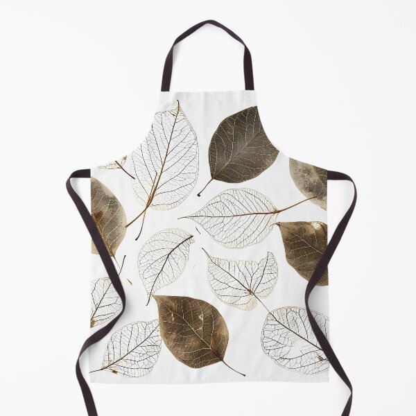 Item preview, earthtone skeleton leaf decorative print designed and sold by dcrc.