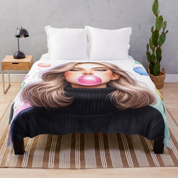 Item preview, Girl blowing bubble gum. designed and sold by growing-mom.