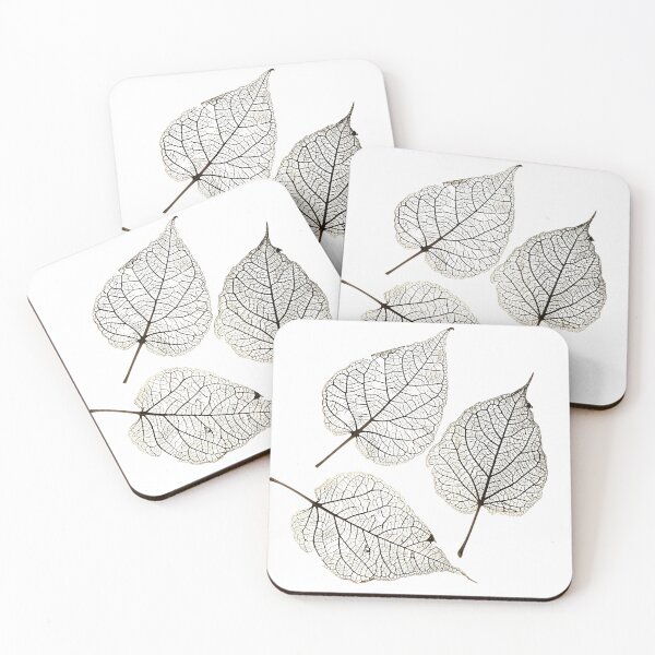 Item preview, earthtone skeleton leaf decorative print designed and sold by dcrc.