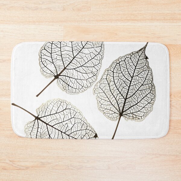 Item preview, earthtone skeleton leaf decorative print designed and sold by dcrc.