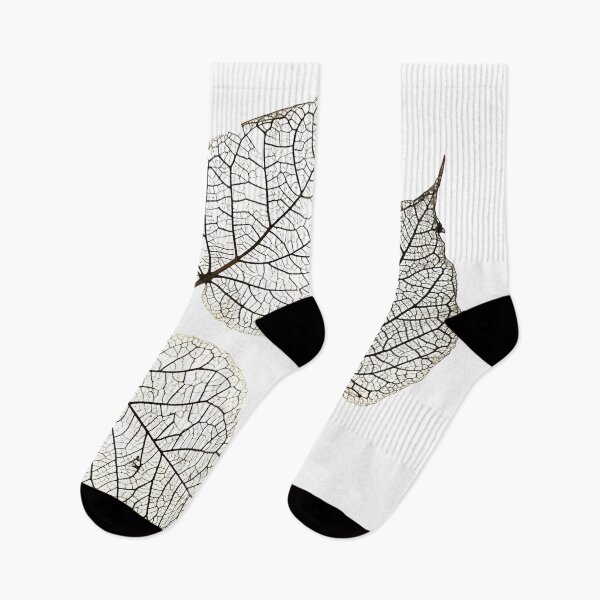 Item preview, earthtone skeleton leaf decorative print designed and sold by dcrc.