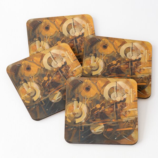 Item preview, Industrial Abstract In Yellow designed and sold by NeoNebulaArt.