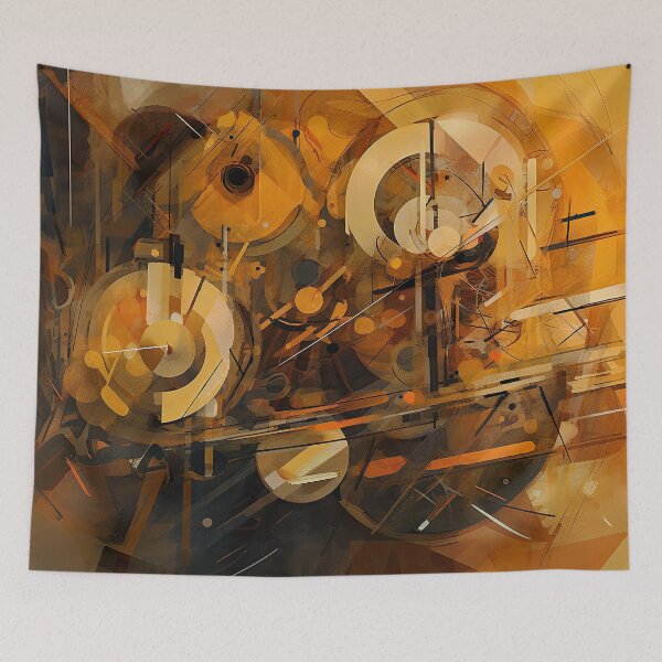 Item preview, Industrial Abstract In Yellow designed and sold by NeoNebulaArt.