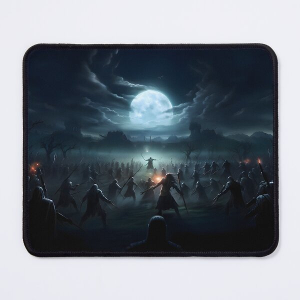 Item preview, Battle Under the Moonlight - Dark Epic Medieval Fantasy Battle designed and sold by FantasyFusion.