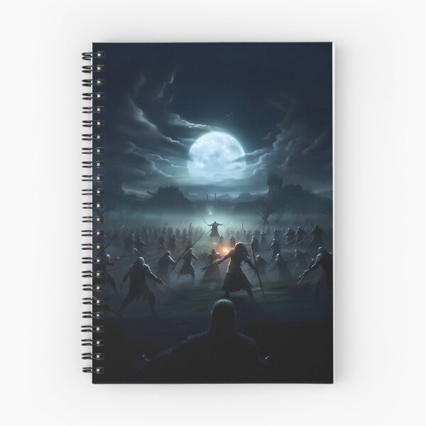 Item preview, Battle Under the Moonlight - Dark Epic Medieval Fantasy Battle designed and sold by FantasyFusion.