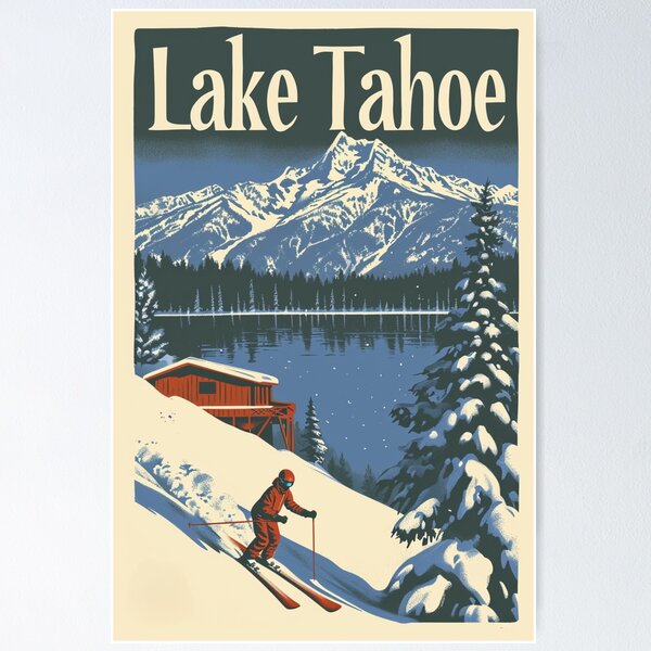 Item preview,  Vintage Lake Tahoe Winter Sports #1 designed and sold by Artlizzard.