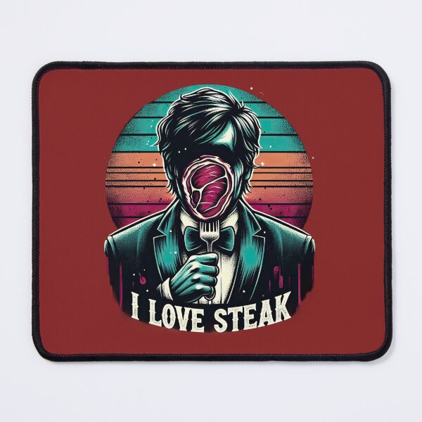 Item preview, I Love Steak Vintage Gothic Quote designed and sold by ArtadoraDesignz.