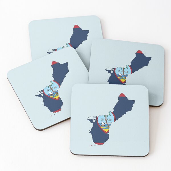 Item preview, Guam state shape flag designed and sold by Rachael Taylor.
