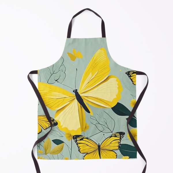 Artikelvorschau, 011 Yellow Butterfly Nordic Minimalist Design entworfen und verkauft von Alexis Art Collection.