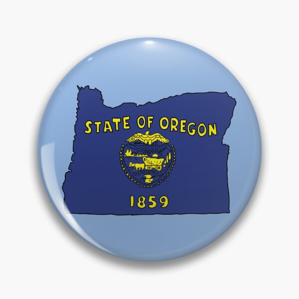 Item preview, Oregon state shape flag designed and sold by Rachael Taylor.