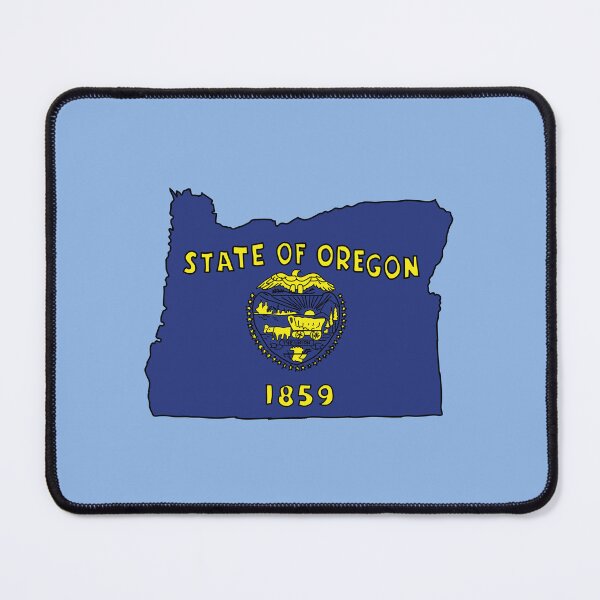 Item preview, Oregon state shape flag designed and sold by Rachael Taylor.