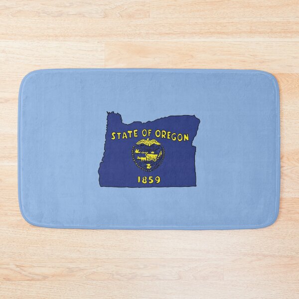 Item preview, Oregon state shape flag designed and sold by Rachael Taylor.