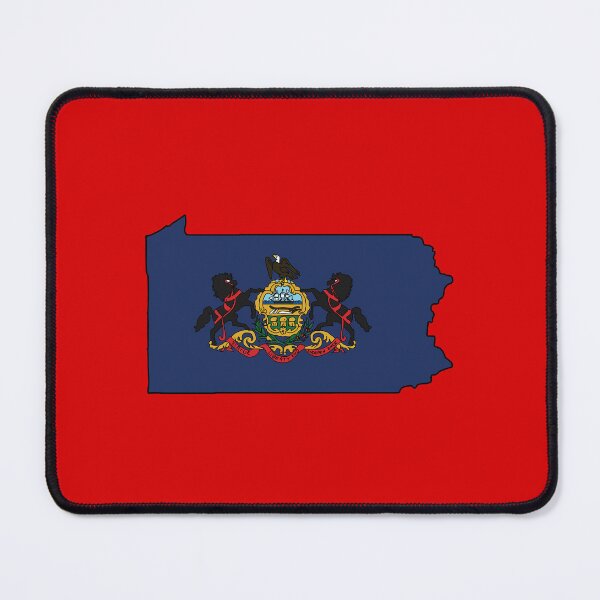 Item preview, Pennsylvania state shape flag designed and sold by Rachael Taylor.