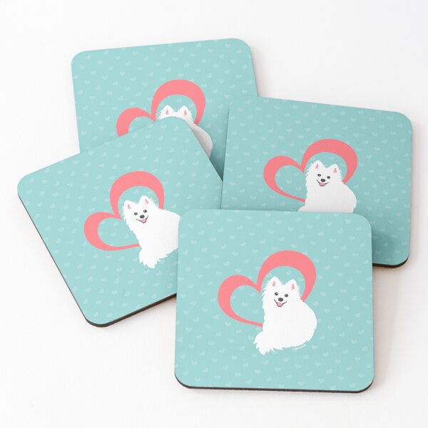 Item preview, Loving Japanese Spitz Dog - Love Heart for Valentines designed and sold by kamahachi.