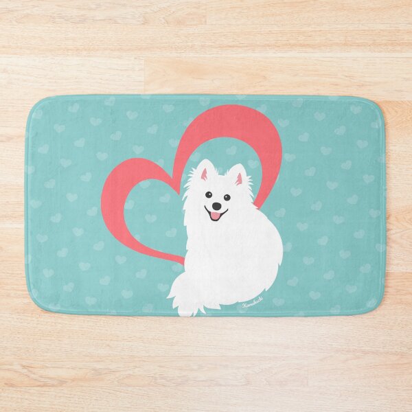 Item preview, Loving Japanese Spitz Dog - Love Heart for Valentines designed and sold by kamahachi.