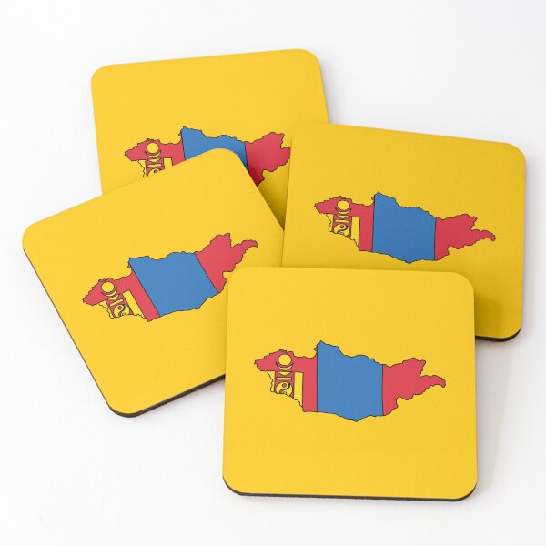 Item preview, Mongolia country shape flag designed and sold by zenithcreative.