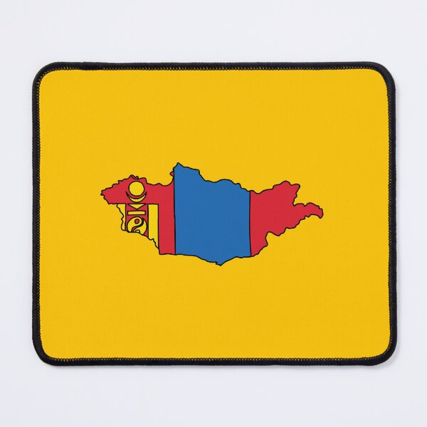 Item preview, Mongolia country shape flag designed and sold by Rachael Taylor.