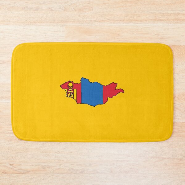 Item preview, Mongolia country shape flag designed and sold by Rachael Taylor.