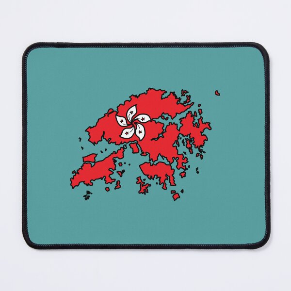 Item preview, Hong Kong country shape flag designed and sold by Rachael Taylor.