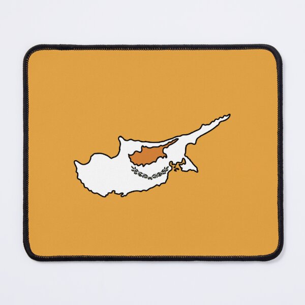 Item preview, Cyprus country shape flag designed and sold by Rachael Taylor.