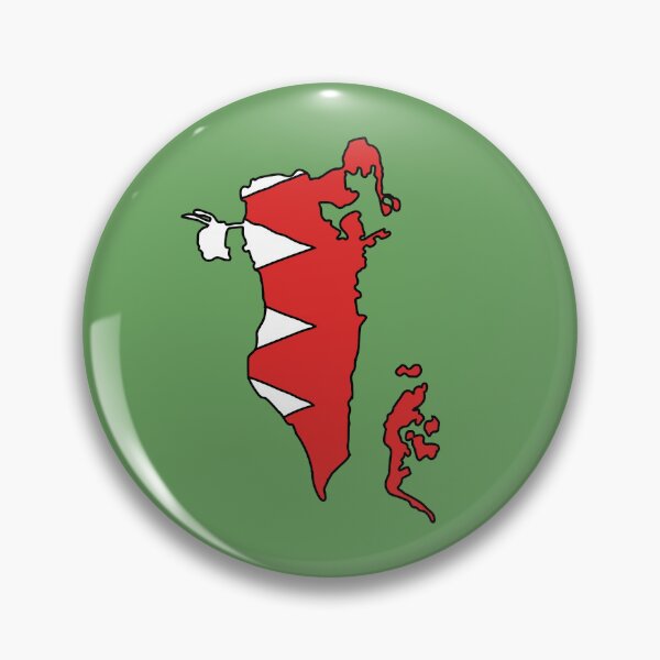 Item preview, Bahrain country shape flag designed and sold by Rachael Taylor.