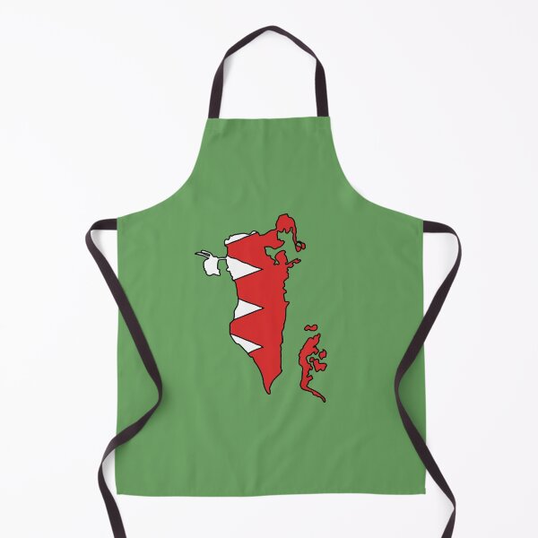 Item preview, Bahrain country shape flag designed and sold by Rachael Taylor.
