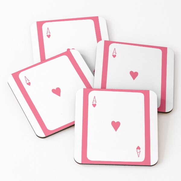 Item preview, Hot Pink Ace Of hearts Playing Card designed and sold by clmstudio.