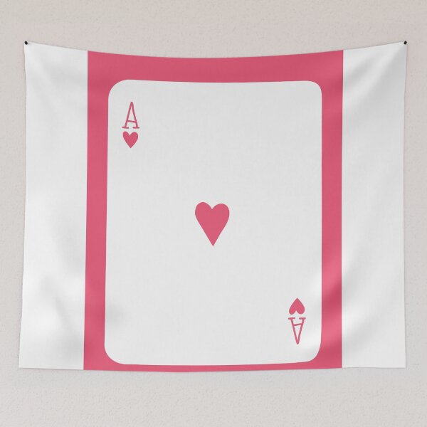 Item preview, Hot Pink Ace Of hearts Playing Card designed and sold by clmstudio.
