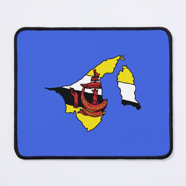 Item preview, Brunei country shape flag designed and sold by Rachael Taylor.