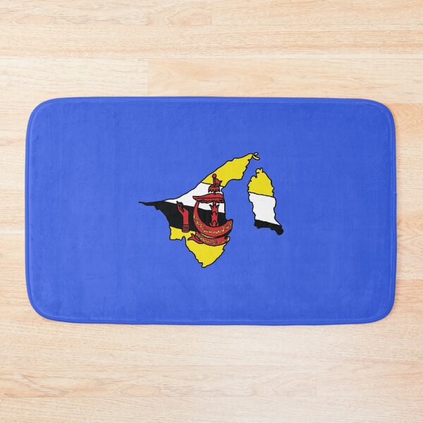 Item preview, Brunei country shape flag designed and sold by Rachael Taylor.