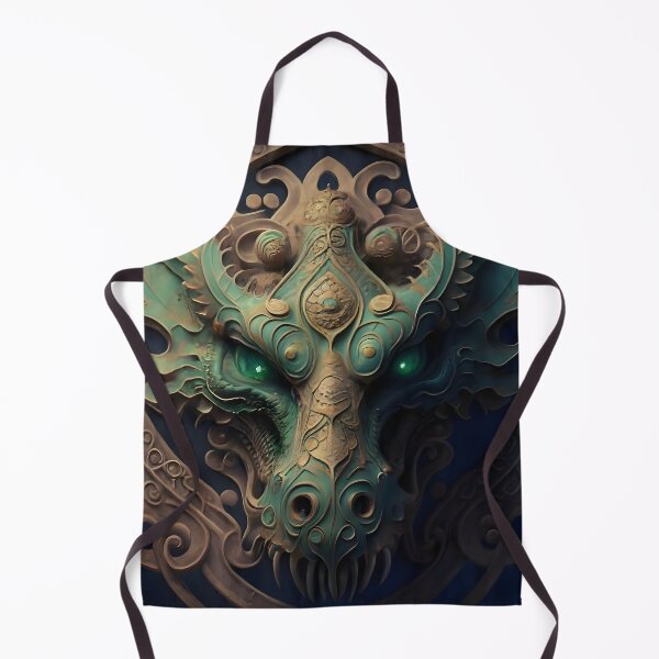 Artikelvorschau, Antikes Design: Drachendekor mit grüner Patina entworfen und verkauft von DragonRealms.