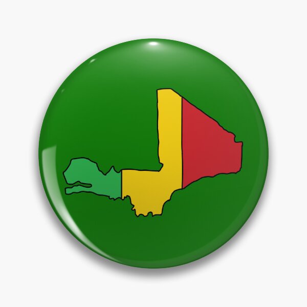 Item preview, Mali country shape flag designed and sold by Rachael Taylor.