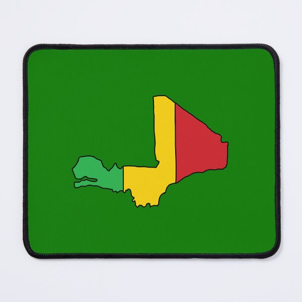 Item preview, Mali country shape flag designed and sold by Rachael Taylor.
