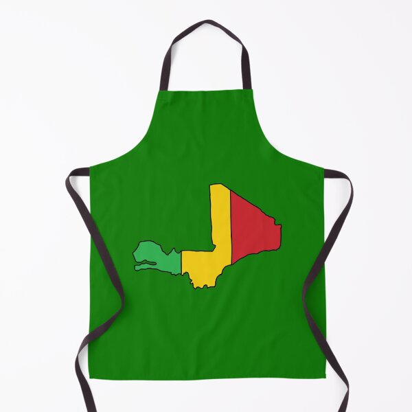 Item preview, Mali country shape flag designed and sold by Rachael Taylor.