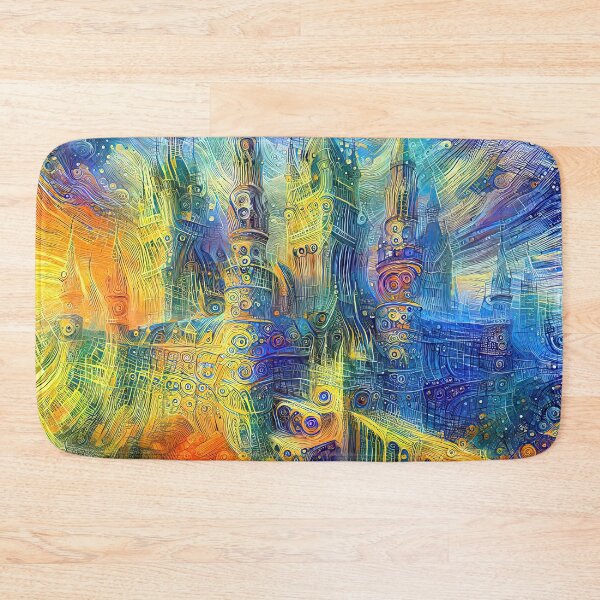 Item preview, Abstractions of abstract abstraction of castle. DeepDream #7020168675066 designed and sold by blackhalt.