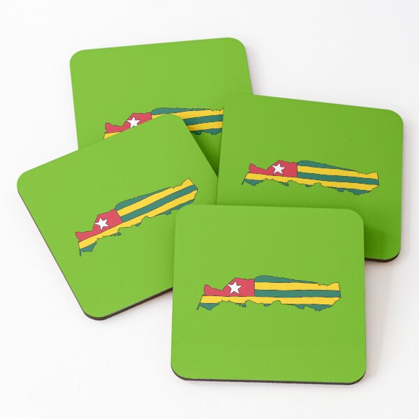 Item preview, Togo country shape flag designed and sold by zenithcreative.