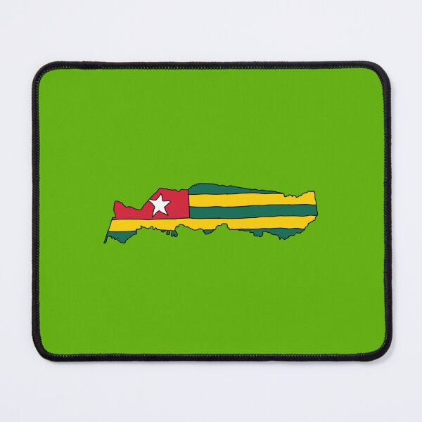 Item preview, Togo country shape flag designed and sold by Rachael Taylor.