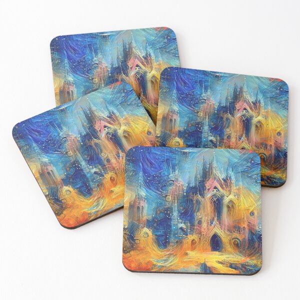 Item preview, Abstractions of abstract abstraction of castle. DeepDream #9908187044768 designed and sold by blackhalt.