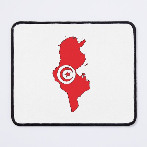 Item preview, Tunisia country shape flag designed and sold by Rachael Taylor.