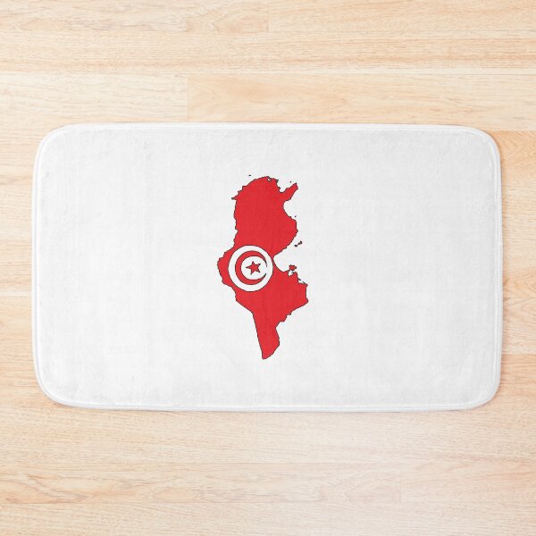 Item preview, Tunisia country shape flag designed and sold by Rachael Taylor.