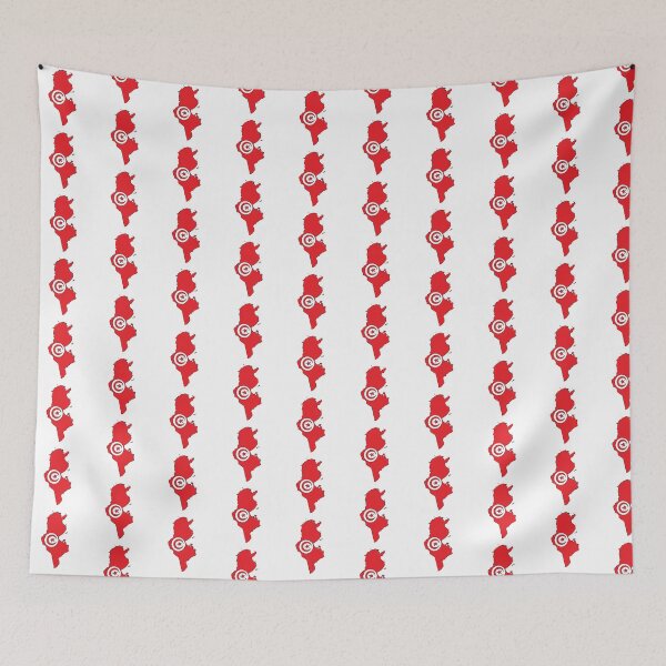 Item preview, Tunisia country shape flag designed and sold by Rachael Taylor.